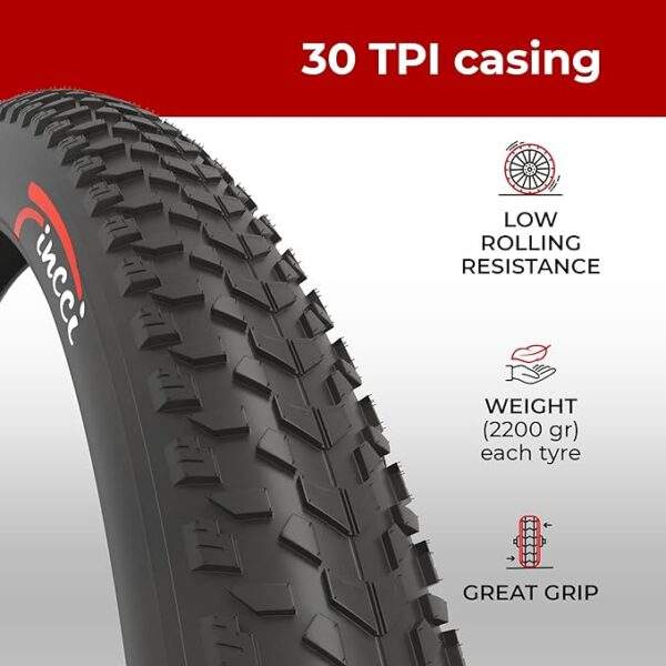 Fincci Fatbike Banden 26x4.0 De perfecte band voor elk terrein, 3 TPI