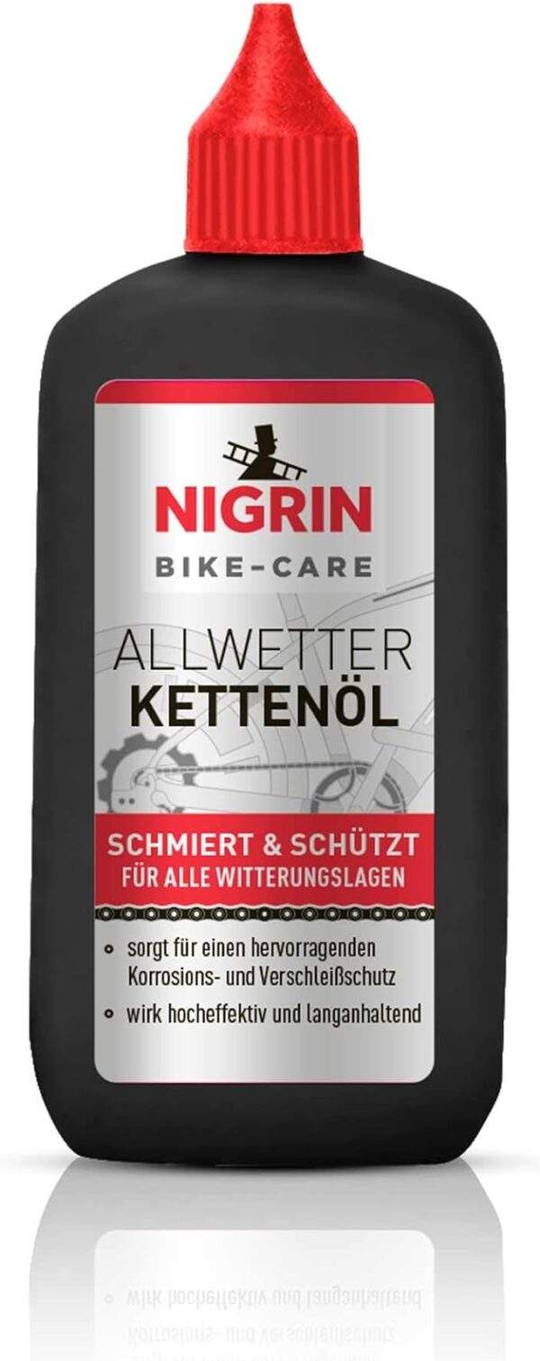 NIGRIN Fatbike Kettingolie All-weather 100ml - Soepelere Ketting